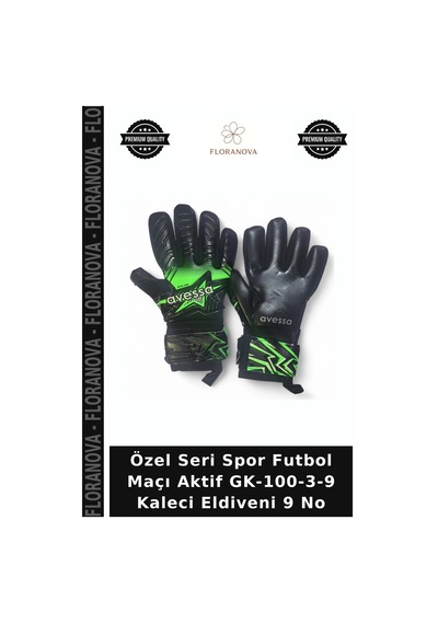 Özel Seri Spor Futbol Maçı Aktif Gk-100-3-9 Kaleci Eldiveni 9 No Çok Renkli