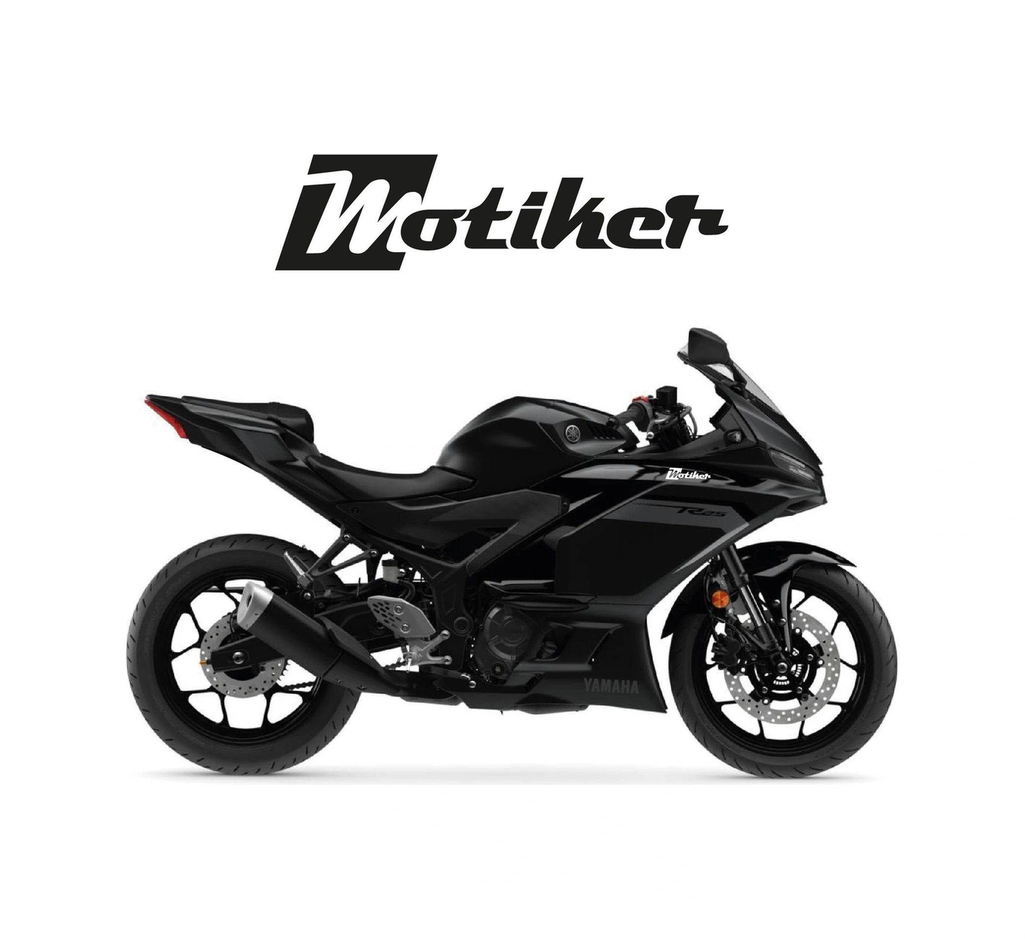 Yamaha Yzf-r25 2025 Alt Sakal Yamaha Metallic Grey Gloss Sticker Etiket Modeli