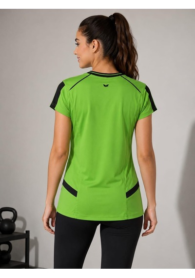 Alexandergardi Kadın V Yaka Forma T-shirt Yeşil