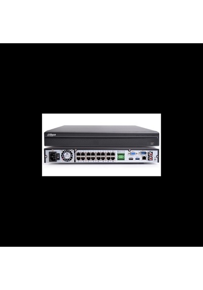 Dahua Nvr4216-16p-4ks3, 16kanal Poe, 8mpix, H265+, 2 Hdd Desteği, 1080p Kayıt, 240mbps Bant Genişli