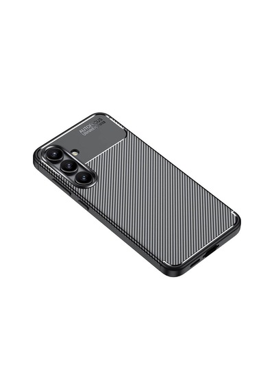 Samsung Uyumlu Galaxy S25 Fe Kılıf Karbon Görünümlü Silikon Kapak