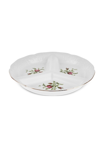 Karaca Vintage Rose Bölmeli Sunumluk 25 Cm Çok Renkli
