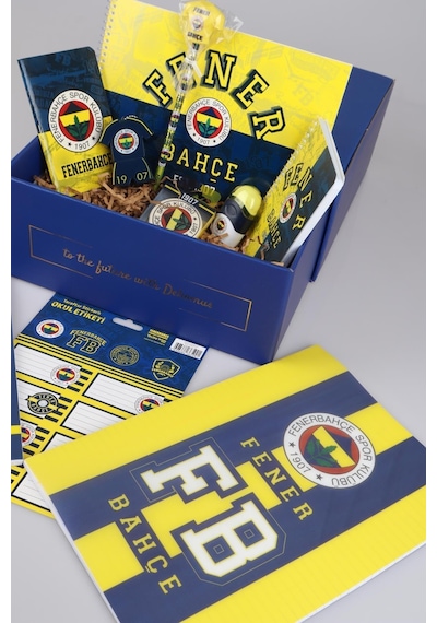 Dekomus Özel Kutulu Lisanslı Fenerbahçe Full + Full Premıum Okul Ve Kırtasiye Seti