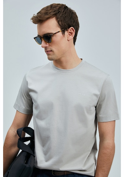 Lufian Bran Modern Grafik T- Shirt Bej Bej 111020262100550 Bej
