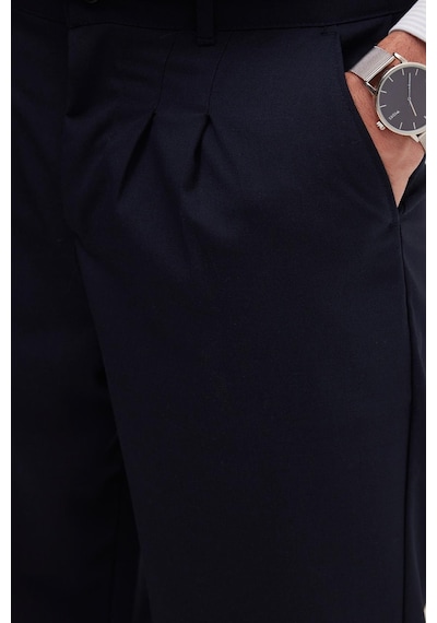 Tudors Erkek Regular Fit Klasik Kesim Normal Bel Geniş Paça Lacivert Pantolon-40340 Lacivert