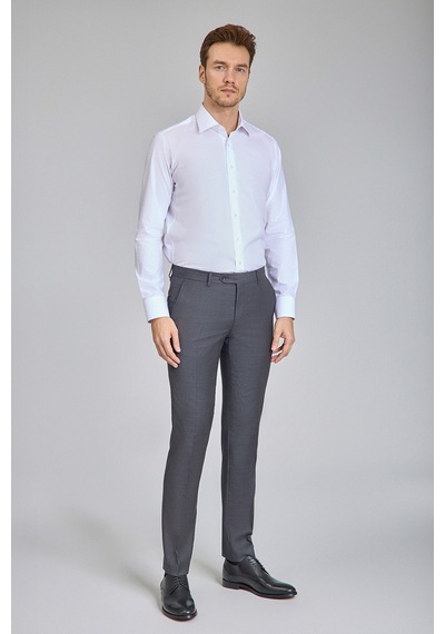 Bisse Erkek Dokuma Klasik Pantolon Füme Ppnk24knos001 D57 Füme
