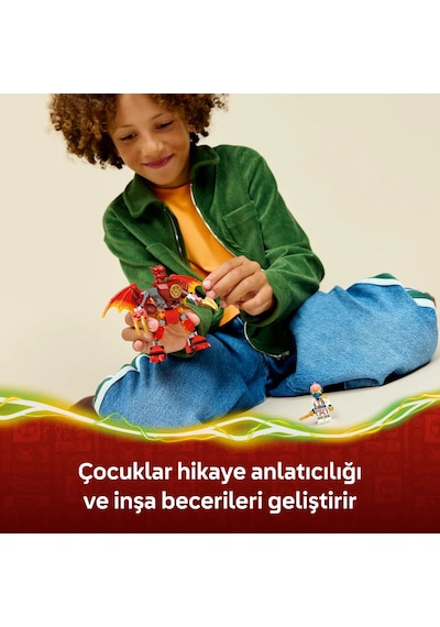 LEGO®  NINJAGO® Kai’nin Ejderha Robotu Savaş Paketi 71851 - 6 Yaş ve Üzeri Çocuklar için Yaratıcı Oyuncak Yapım Seti (85 Parça)