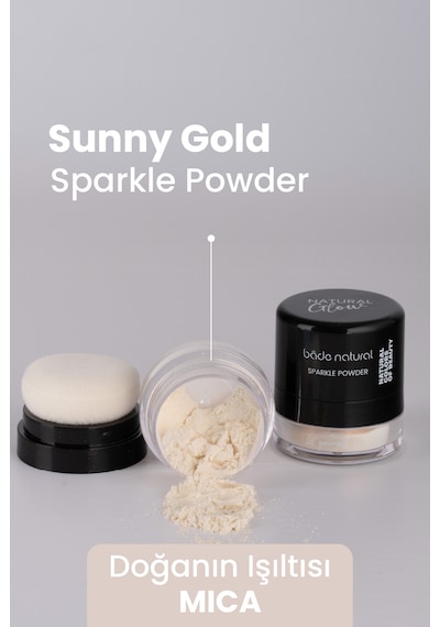 Sparkle Powder Sunny Gold Toz Işıltılı Aydınlatıcı %100 Doğal