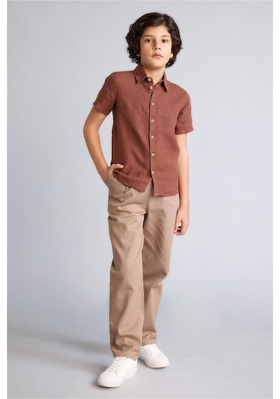 Defacto Carrot Fıt Gabardin Pantolon Erkek Çocuk E2218a826spbn580 Kahve-bn580