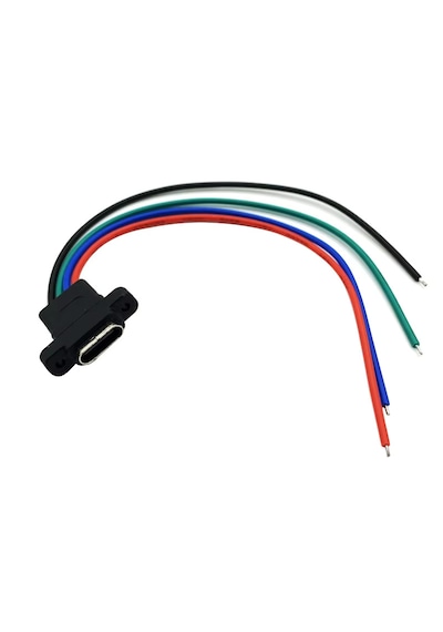 10 Adet 4 Pin Type-c Konnektör Şarj Giriş Soketi
