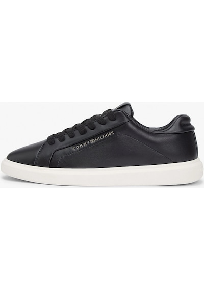 Tommy Hilfiger Icon Court Hafif Parlak Kadın Siyah Sneaker Fw0fw08949bds Siyah