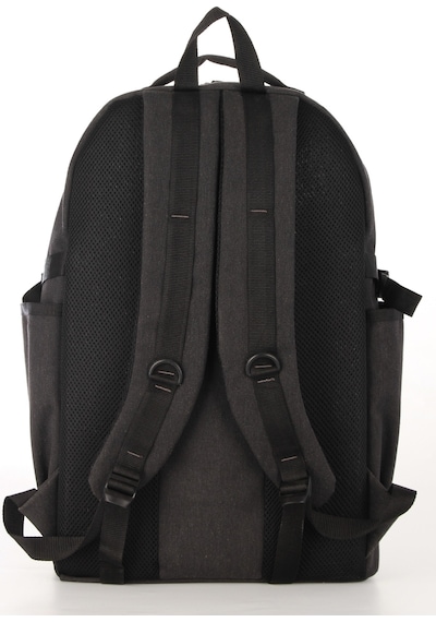 Sr-03 Unisex Kanvas Kumaş Laptop Bölmeli Outdoor Sırt Çantası Dağcı Sırt Çantası Escp01 Siyah