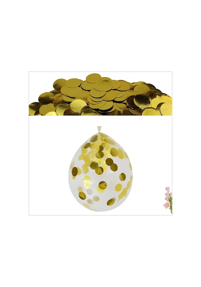 Şeffaf Balon Içi Pul Konfeti. 10 Gr - Altın