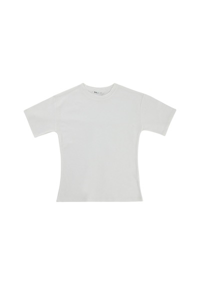 Civil Boys Basic Petek 10-13 Yaş Tişört - Beyaz Şeker Kasar