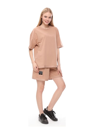 Hgfashion İkili Şort Tişört Takımı Kahverengi
