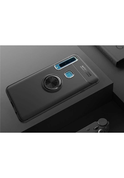 Samsung Galaxy Uyumlu A9 2018 Kılıf Yüzüklü Magnetli Ravel Case