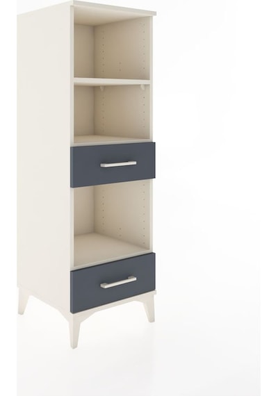 Hyperion Dolap 3 Raflı 2 Çekmeceli 44x44x134 Aytaşı-antrasit Aytaşı
