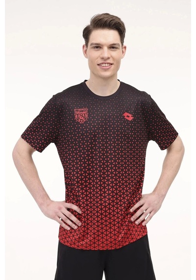 Lotto Türkiye M-ally Tee 4fx Kırmızı Erkek Kısa Kol T-shirt Siyah