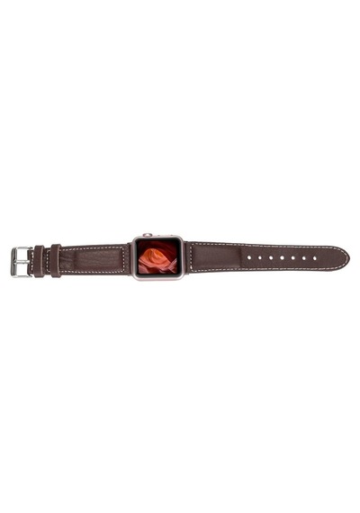 Apple Watch Uyumlu Deri Kordon 42-44-45mm Nm4-as4 Kahve Diğer