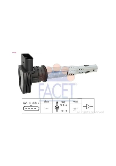 Audi A5 Bobin 2.0 Tfsi 2009-2013 Caeb Cdnc Cpma Facet 96326
