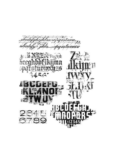 Tim Holtz - Stampers Anon Cms397 Faded Tim Holtz Stamp Cling Rbbr Damga Seti, Fadd, Gizli Tip, Tek Beden Çok Renkli