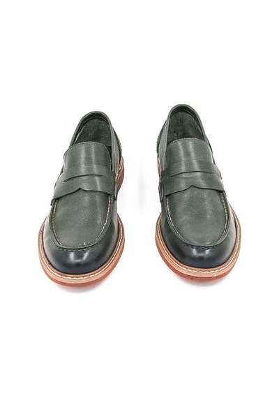 Freefoot 2654 Erkek Klasik Ayakkabı - Yeşil Yeşil