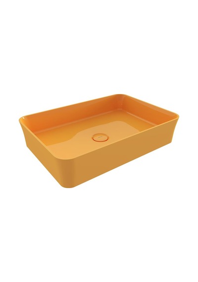 Bocchi Sottile Slim Tezgahüstü Lavabo 55x38 Mandalina Sarı 1476-021-0125