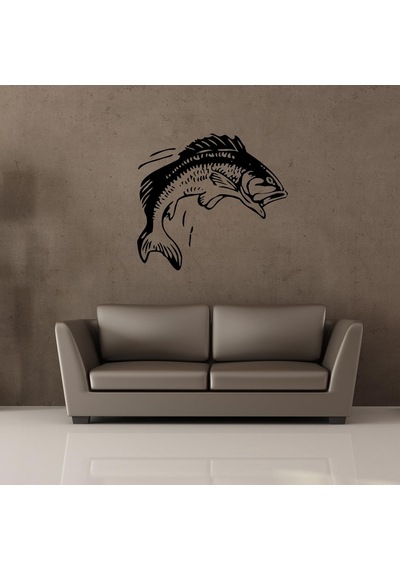 Balık Folyo Sticker 160cm Uzunluk Siyah