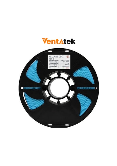 Elas 3d Açık Mavi Petg Filament - 1.75mm - 1 Kg