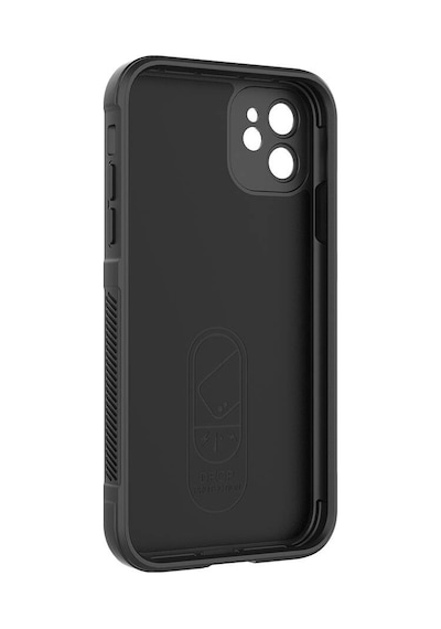 Zore İphone 11 Kılıf Esnek Tpu Oyuklu Arka Yüzey Tasarımlı Ogaa Etnik Silikon Kapak - Siyah
