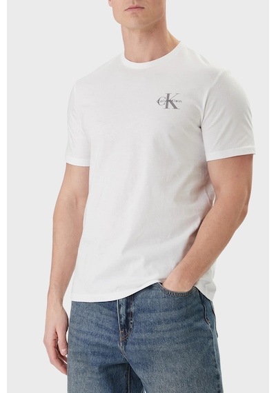 Calvin Klein Erkek T Shirt Lv04rf278g Yaf Beyaz Beyaz