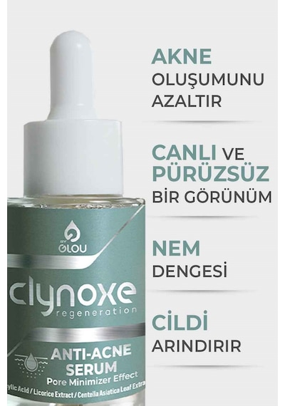 Clynoxe Acne Akne Karşıtı Yüz Serumu 30 ML