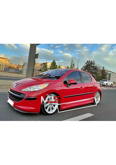 Peugeot 207 Uyumlu R Marşpiyel Sağ Sol Takım Fiberglass Boyasız