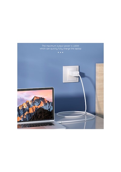 Type-c To Type-c Macbook Şarj Kablosu - 2 Metre Yüksek Hızlı Data Veri Aktarım Kablosu