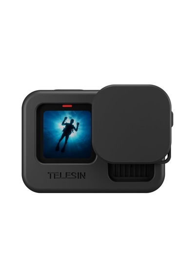 Gopro Hero13 Uyumlu Silikon Kılıf Hero12/11/10/9 Uyumlu + Silikon Lens Koruyucu + Kordon İp