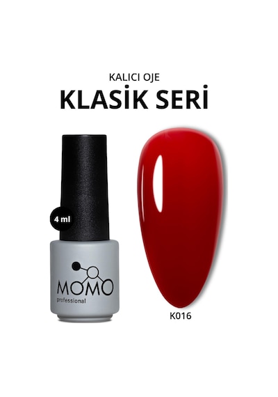 Momo Professional Kalıcı Oje K016 Şarap Kırmızı 4 Ml