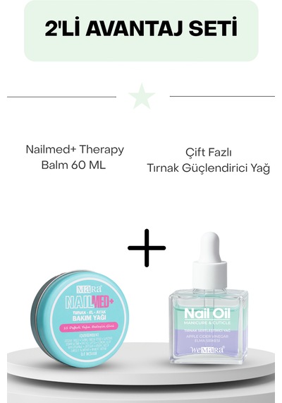 Mara Nailmed Therapy Balm 60 Ml + Çift Fazlı Tırnak Güçlendirici Yağ Diğer