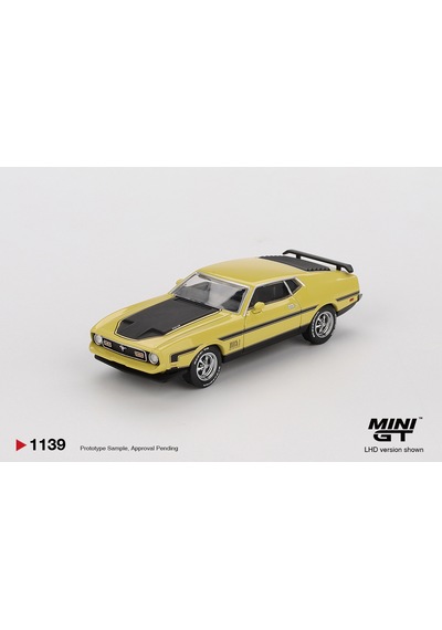 1:64 Ölçek Mini Gt 1969 Ford Mustang Mach1 Diecast Metal Minyatür Model Araba 5cm