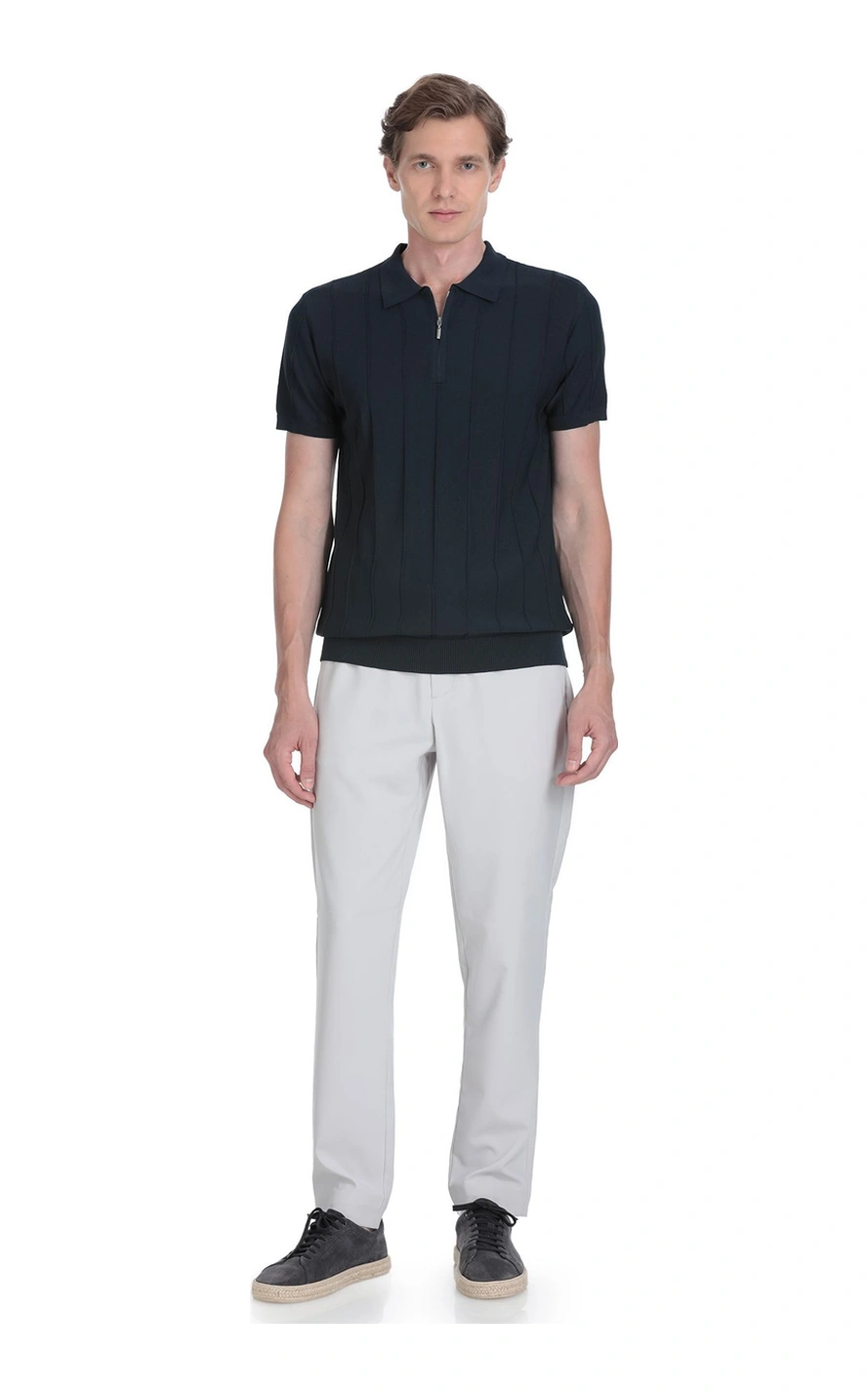Hatemoğlu Lacivert Regular Fit Polo Yaka Rayon Tişört 35621 659126