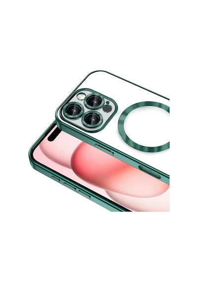 Apple Uyumlu iPhone 16 Pro Max Kılıf Kamera Korumalı M-safe Wireless Şarj Özellikli Zore Demre Kapak