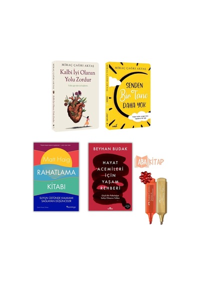 1.kalbi İyi Olanın.. 2.senden Bir Tane..3. Rahatlama Kitabı 4.hayat Acemileri Için..+ Fosforlu Kalem