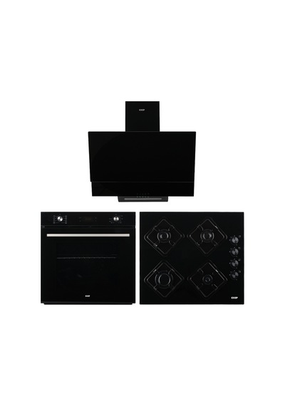 Exep Plus Line EF-260 - EO-320 - ED-401 Siyah Ankastre Set
