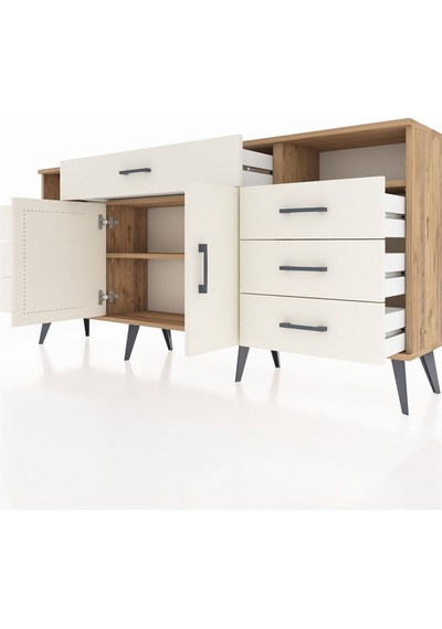 Arges Konsol 4 Raflı 7 Çekmeceli 2 Kapaklı 176x30x83 Çam-aytaşı/aytaşı Aytaşı/aytaşı Arges Konsol 4 Raflı 7 Çekmeceli 2 Kapaklı 176x30x83 Çam-aytaşı/aytaşı Aytaşı/aytaşı