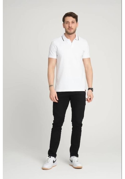 Alexander Gardi Alexandergardı Polo Yaka T-shirt E22-70500 Beyaz