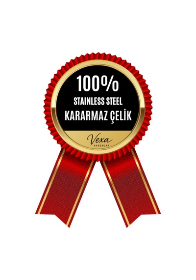 İthal Çelik Oniks Taşlı Haç Kolye - Kararmaz İthal Çelik Zincir - Özel Kutulu Hediyeli Siyah