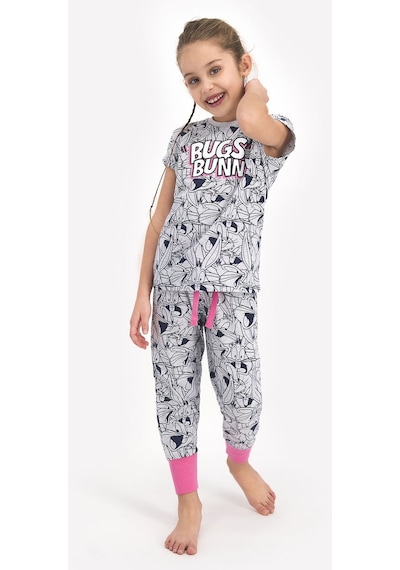 Looney Tunes Lisanslı Bugs Bunny Karmelanj Kız Çocuk Kısa Kol Pijama Takımı 5274-26627 Kar Melanj Looney Tunes Lisanslı Bugs Bunny Karmelanj Kız Çocuk Kısa Kol Pijama Takımı 5274-26627 Kar Melanj