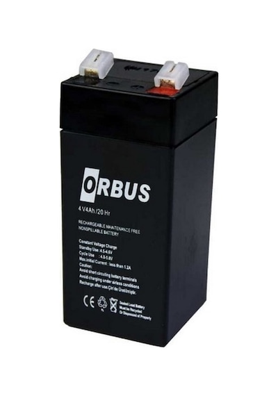 Orbus 4V 4 Ah Akü Kuru Tip (46 x 46 x 100) (0.44 KG)