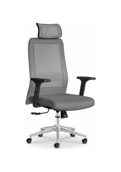 Upstyle Yamaç Başlıklı Ergonomik Çalışma Ve Yönetici Koltuğu Gri 66 125 65 Cm