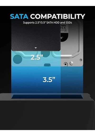 Sabrent Usb Type C Sata Çoklu Yuvalı Sabit Disk Bağlantı İstasyonu
