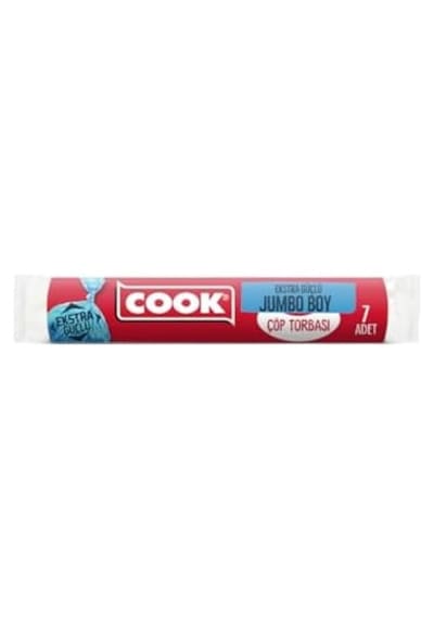 Ekstra Dayanıklı Çöp Torbası, Jumbo Boy, 80 X 110 Cm, 7 Yaprak, Mavi